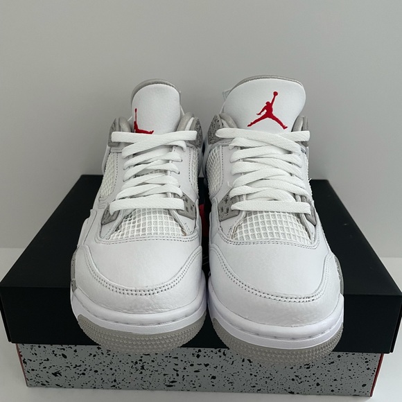 Air Jordan 4 Retro GS White Oreo/ Tech White - Picture 4 of 10